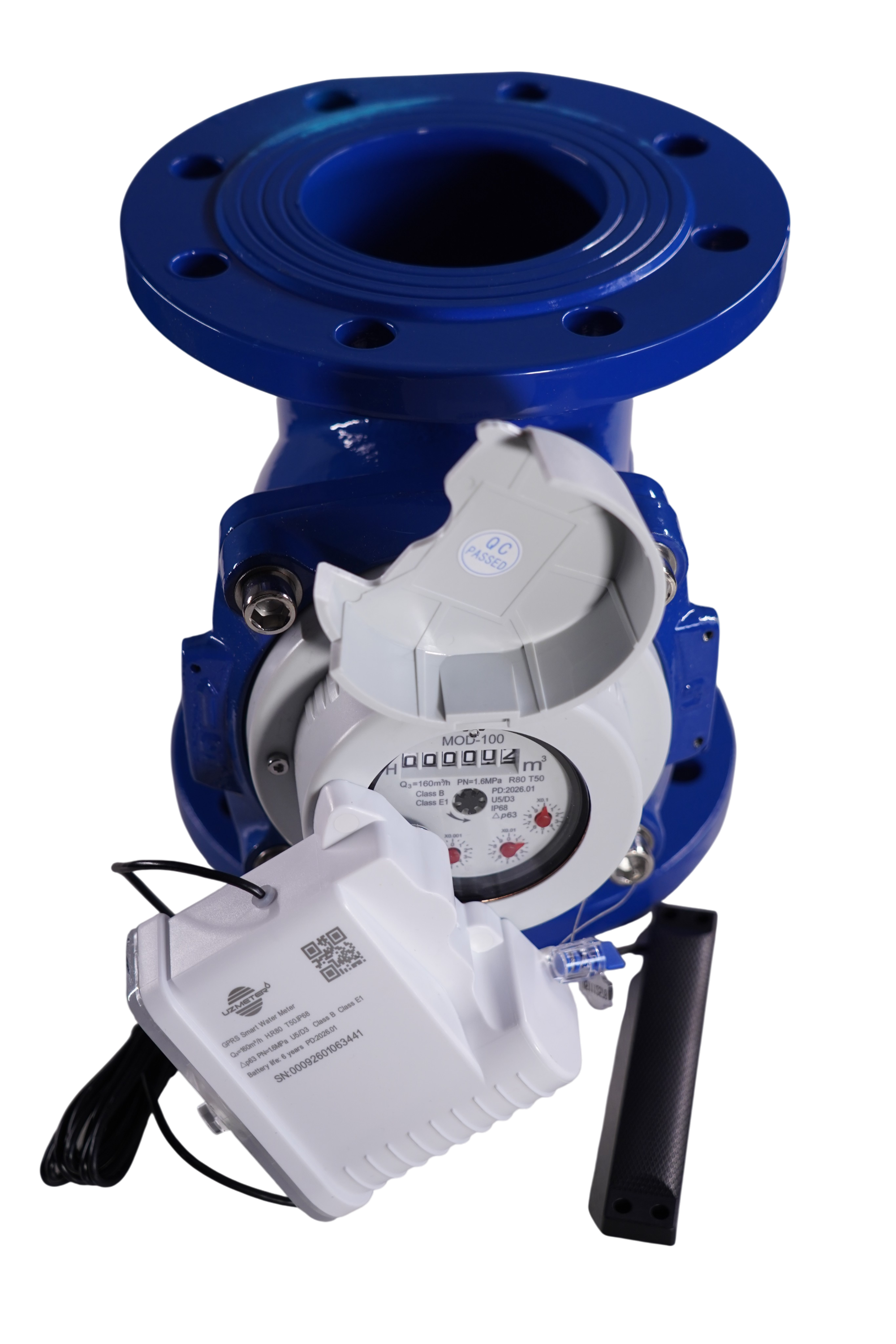 DN100 Uzmeter turbine smart water meter